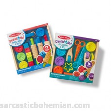 Melissa & Doug Clay Play Activity Set With Sculpting Tools and 8 Tubs of Modeling Dough B01CQTWRI0